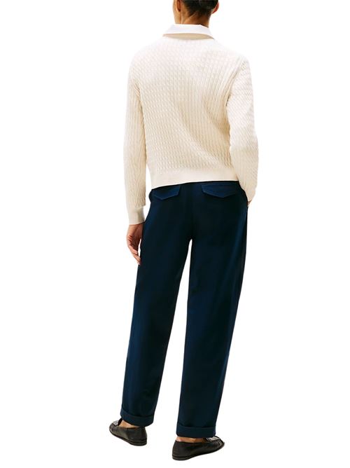 Maglia beige in cotone Tommy Hilfiger | WW0WW449930F5